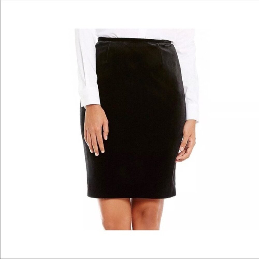 Calvin Klein Velvet Pencil Skirt